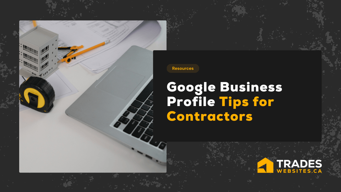 Google Business Profile listing for a Canadian contractor on a phone screen